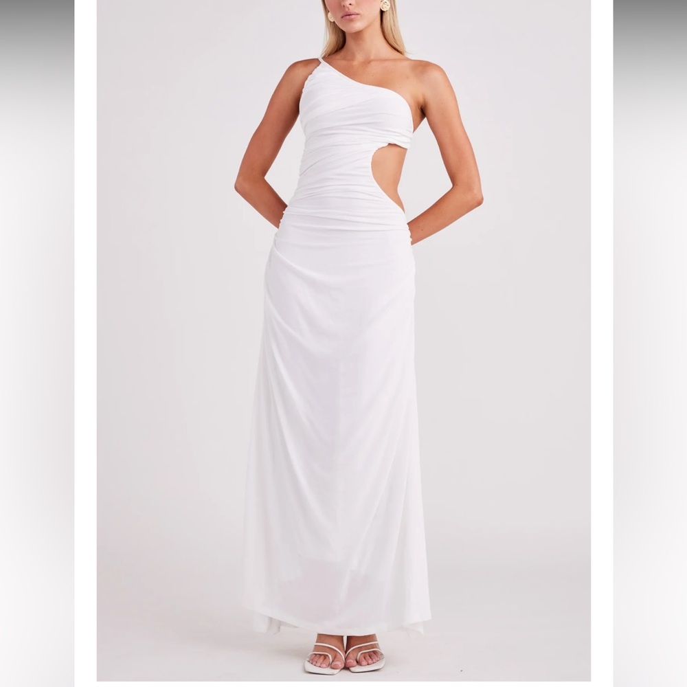 SNDYS The Label - MONACO DRESS, backless maxi WHITE / XXS/4
